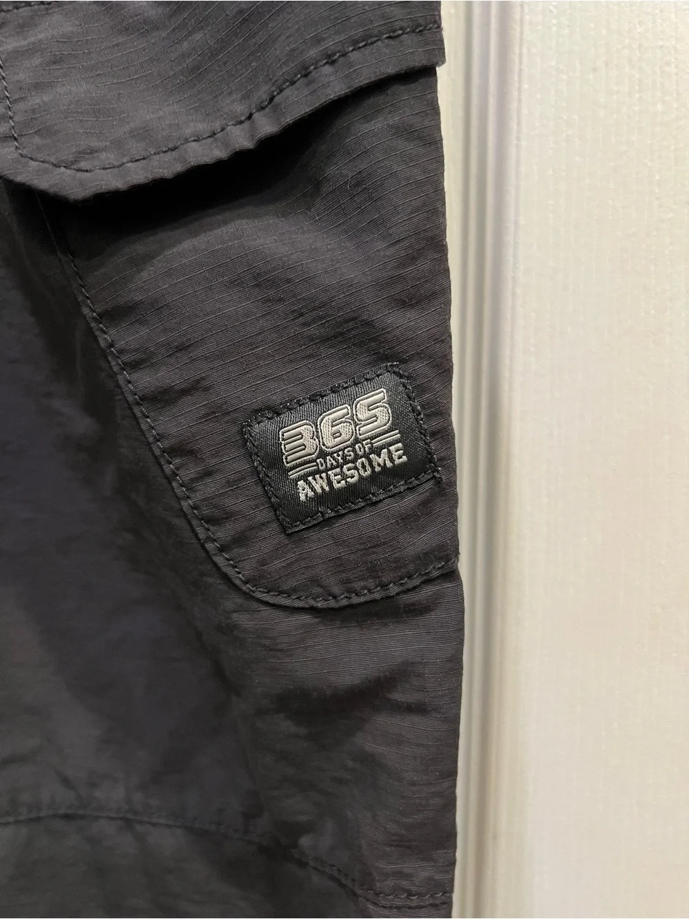 Kids Gray Cargo Jogger Pants with Elastic Waist
